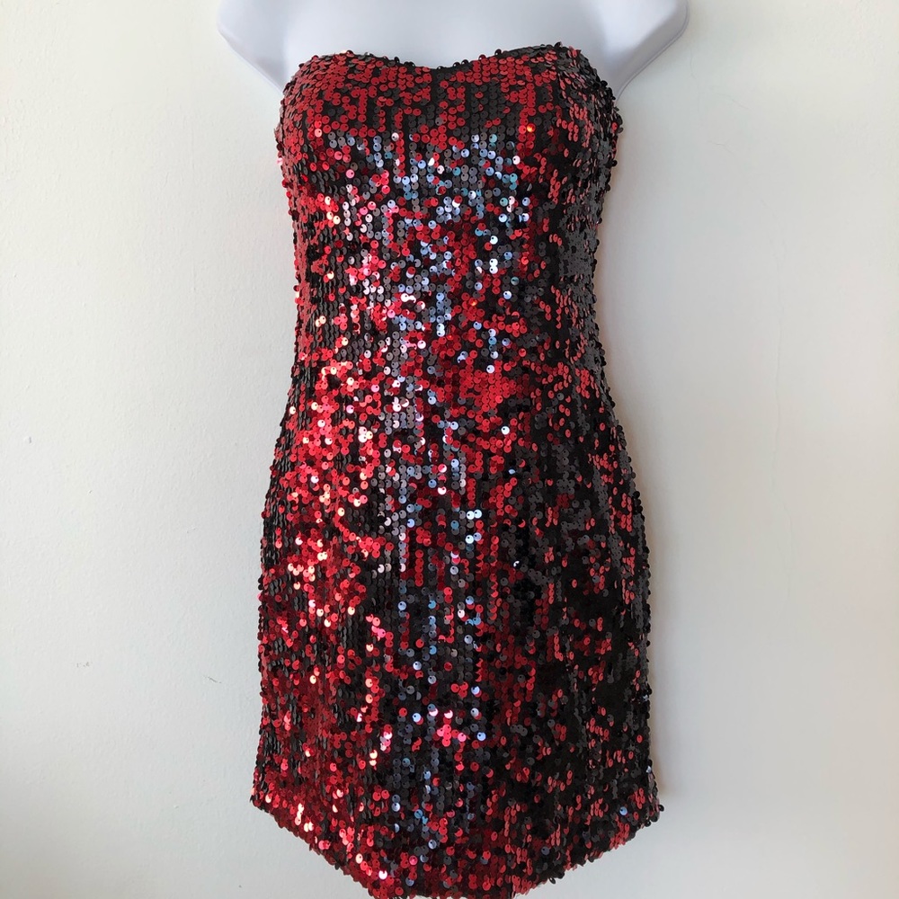 Sequined Mini Dress